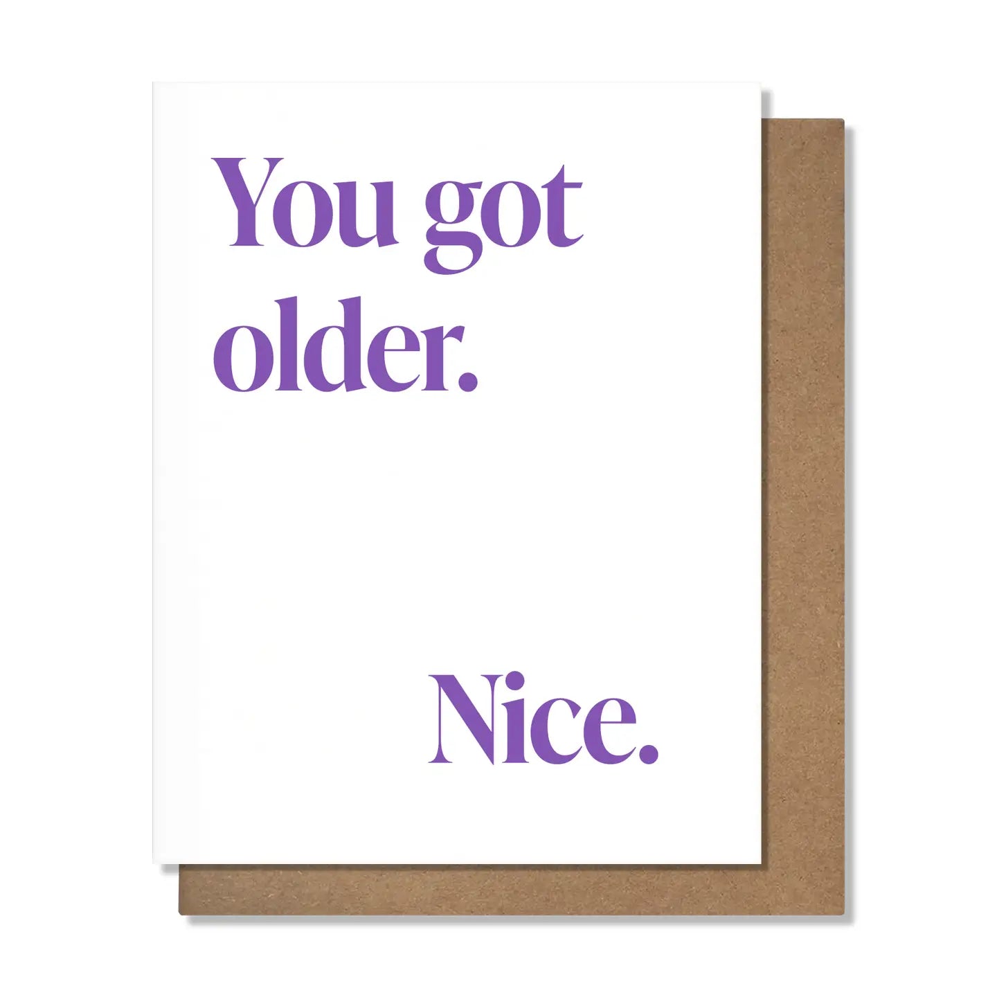 Got Older, Nice - Funny Birthday Card
