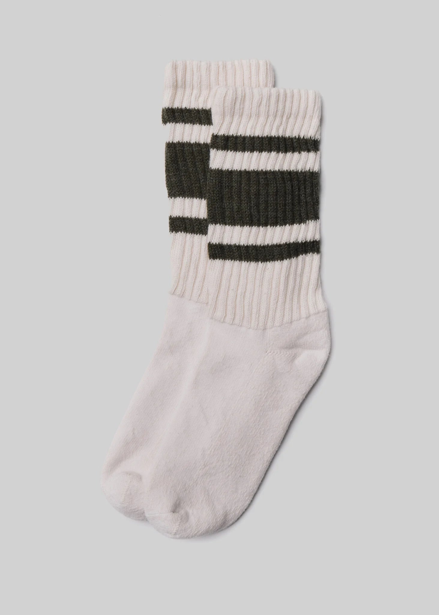 Mono Stripe Sock Olive Heather