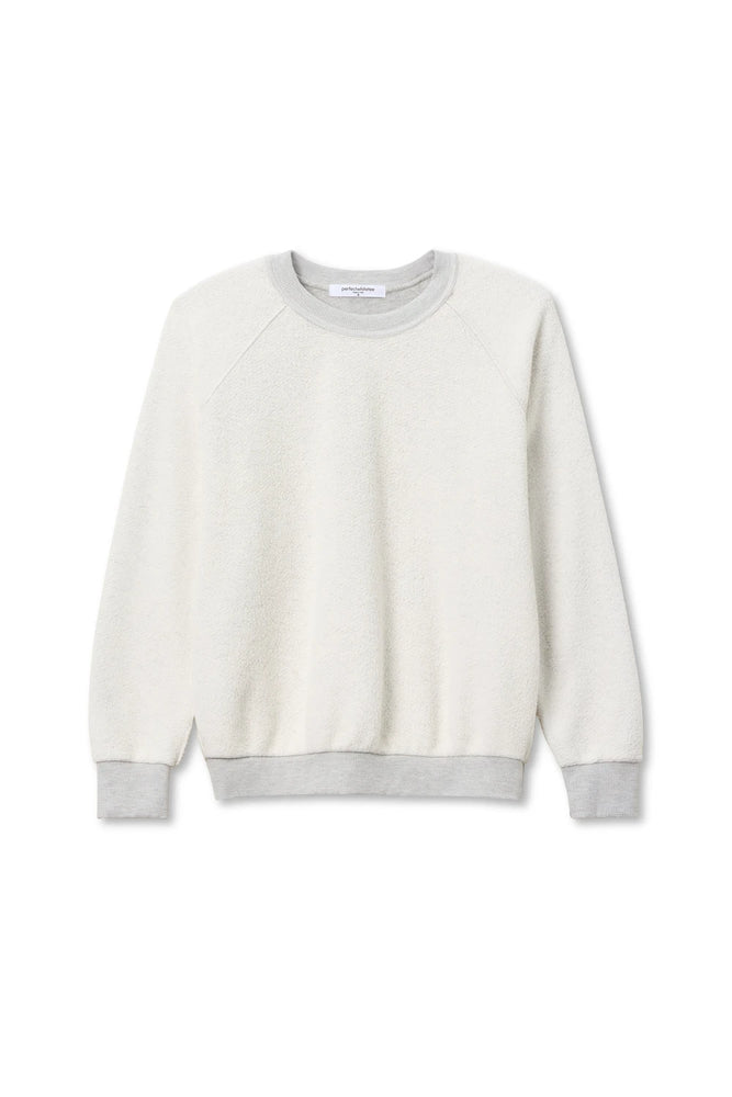 Ziggy Reverse Fleece Shrunken Crew Neck Sweatshirt - Heather Grey