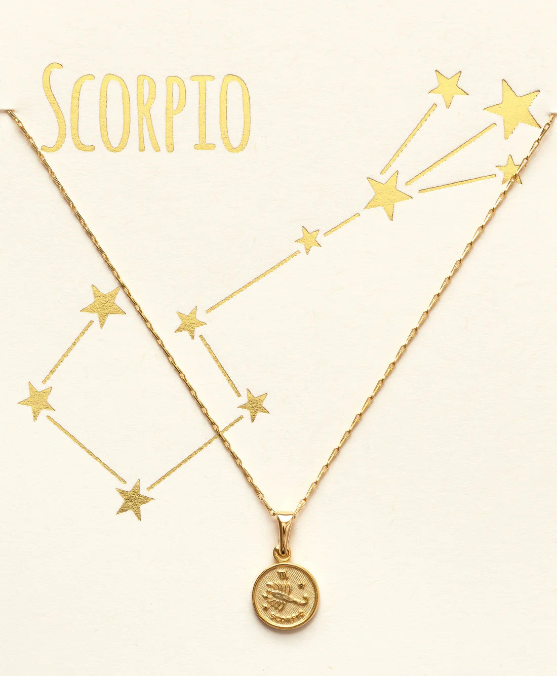 Tiny Zodiac Medallion- Scorpio