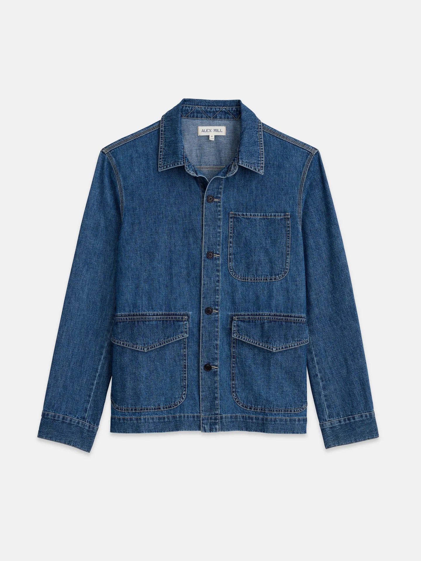 Shirt Jacket in Lightweight Denim