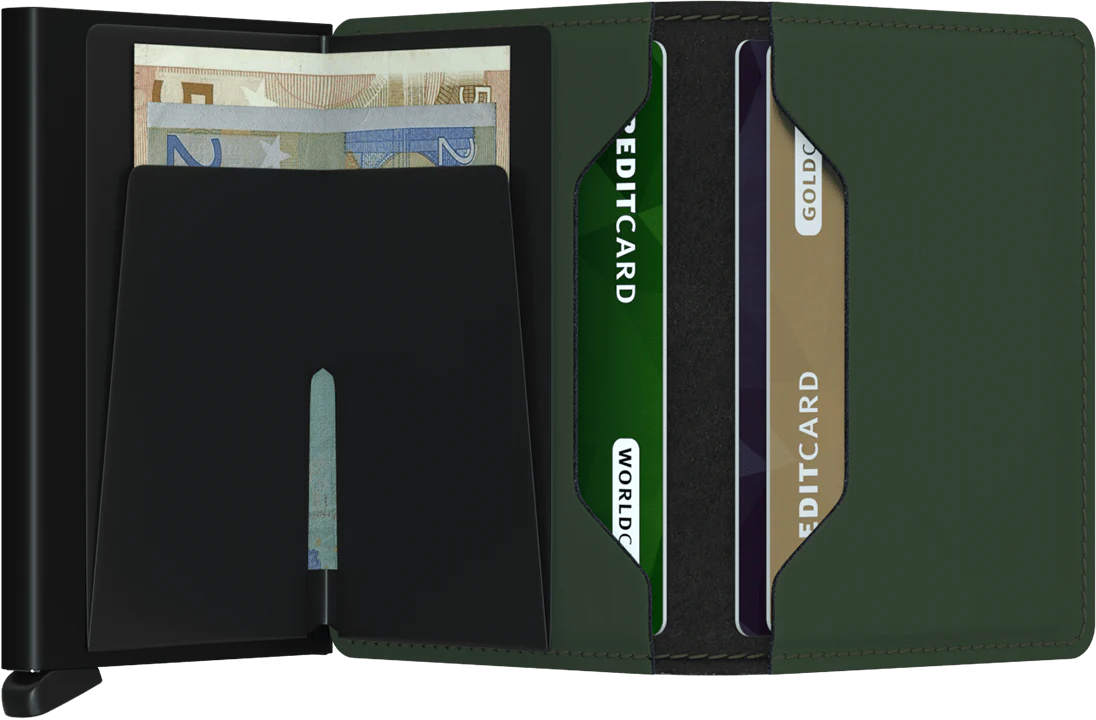 Slimwallet - Matte Green Black