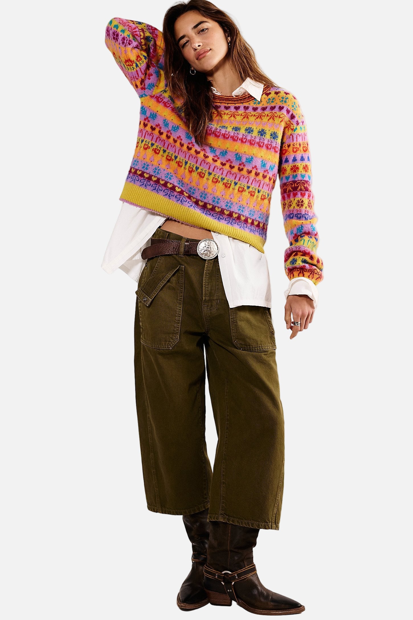 Favorite Things Sweater in Bright Confetti Combo