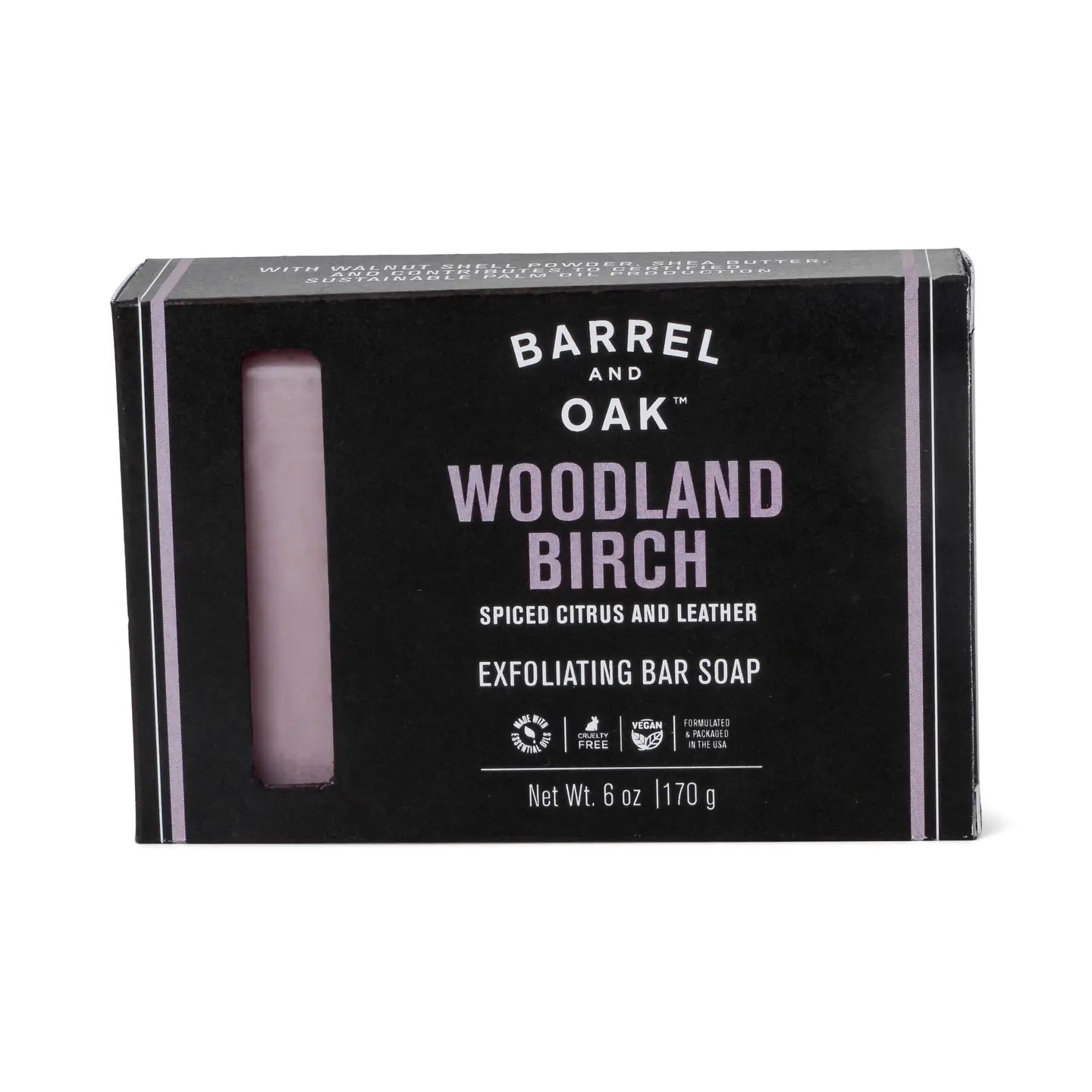 Woodland Birch 6oz Exfoliating Soap Bar