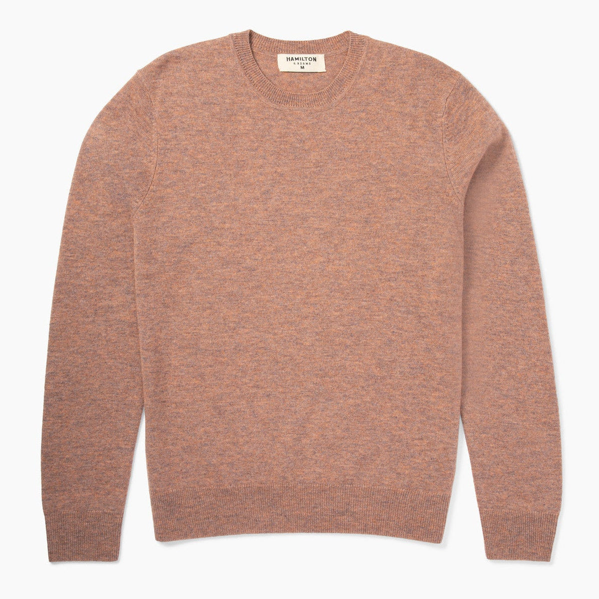 The Garrison Crewneck Sweater in Merino Cashmere - Autumn Heather