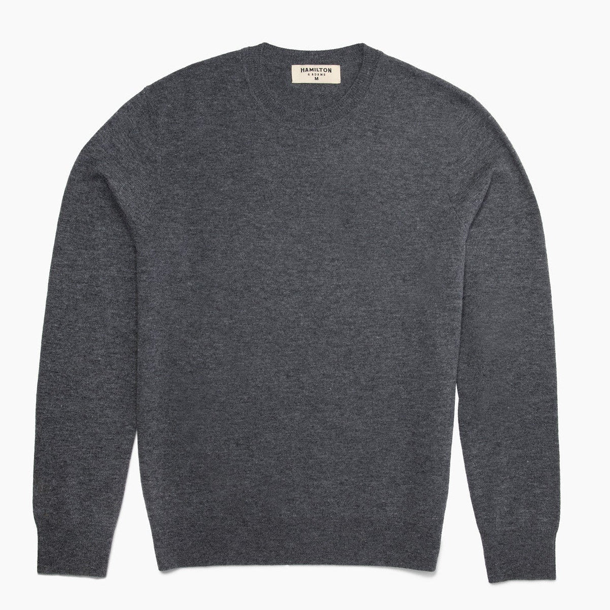 The Garrison Crewneck Sweater in Merino Cashmere - Field Stone Gray