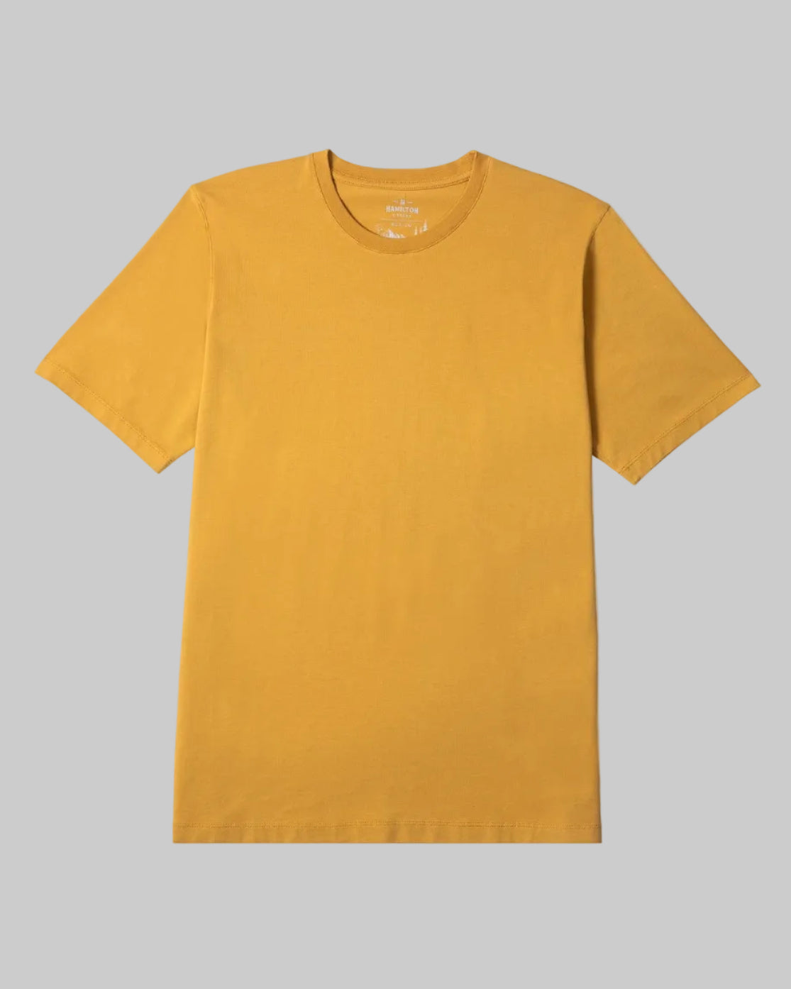 Yellow t-shirt on a white background