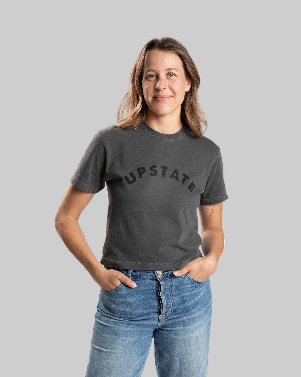 Women's Upstate Arch Crop T - Pepper