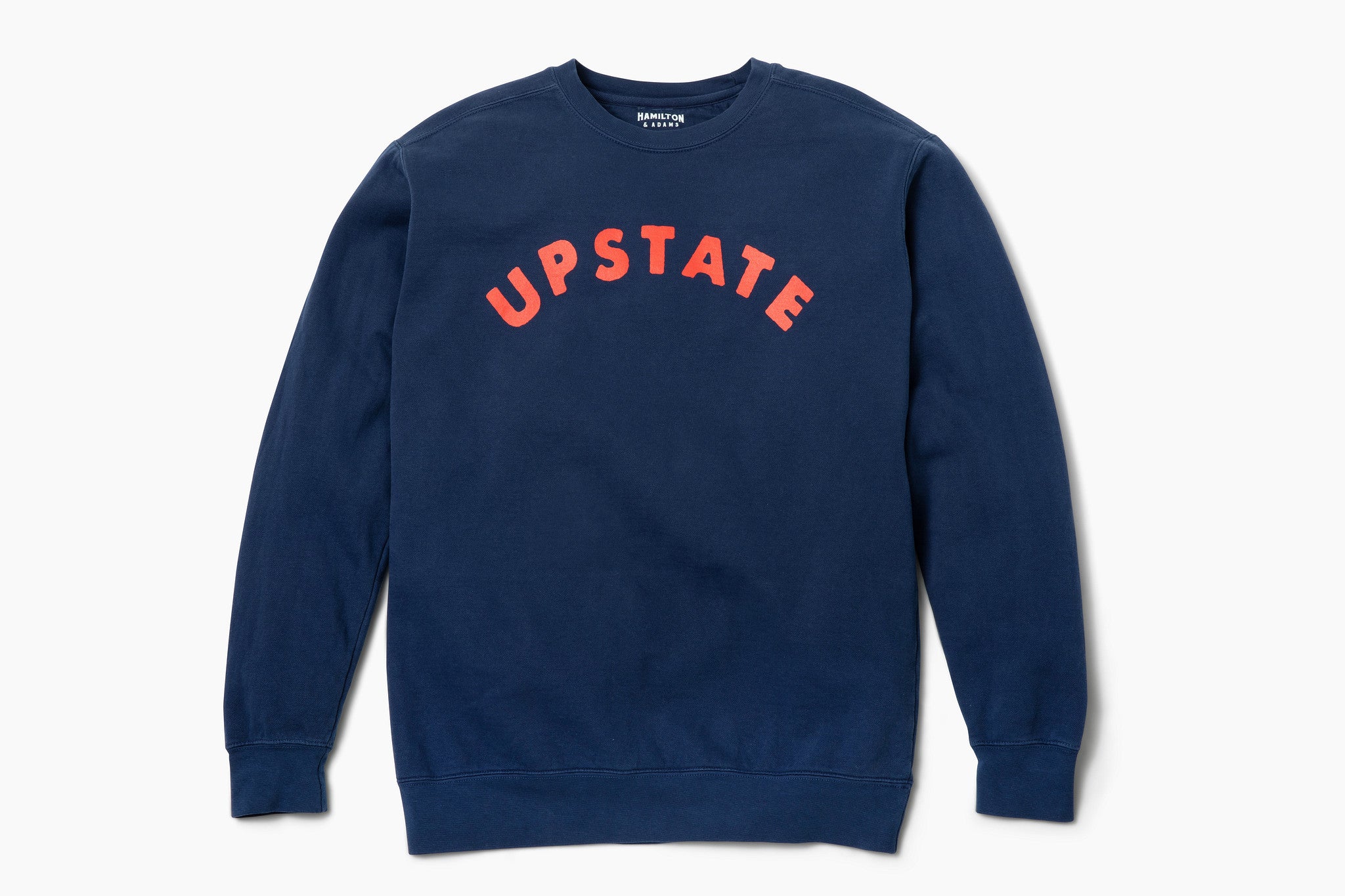 Upstate Arch Crewneck - Navy/Red