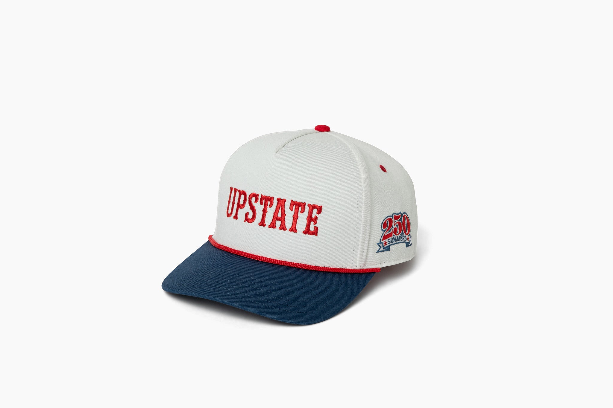 Upstate Gothic Rope Hat - White/Red Rope