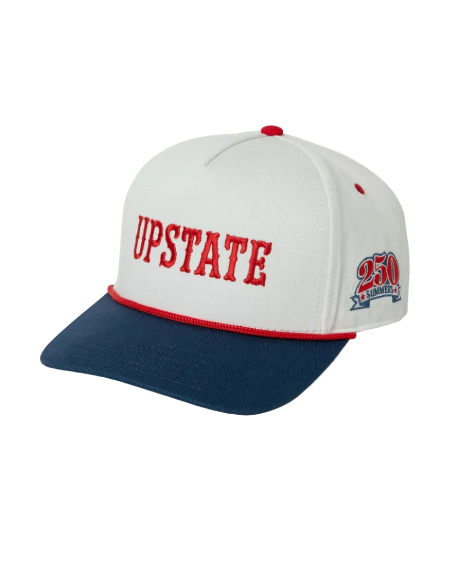 Upstate Gothic Rope Hat - White/Red Rope