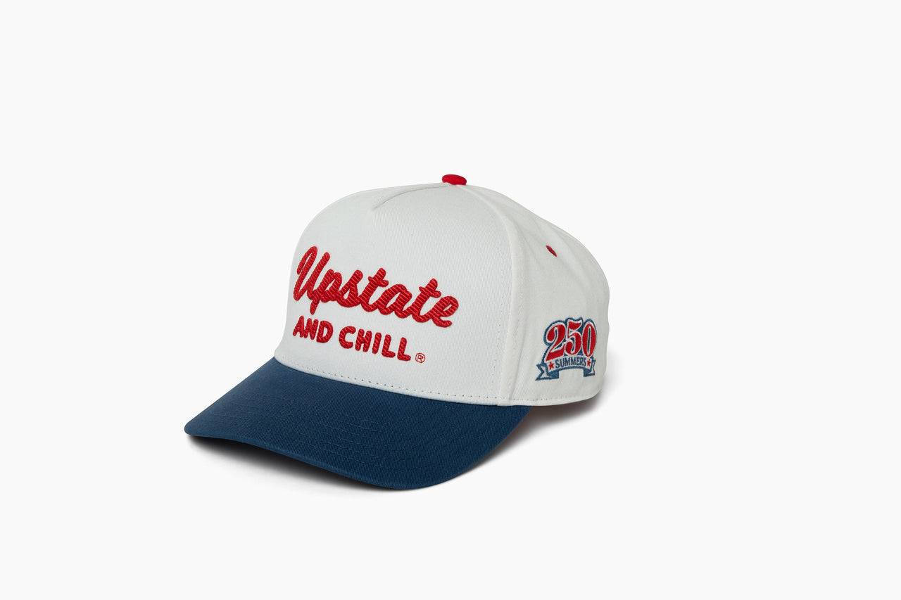 Upstate & Chill® Script Hat - Blue Bill