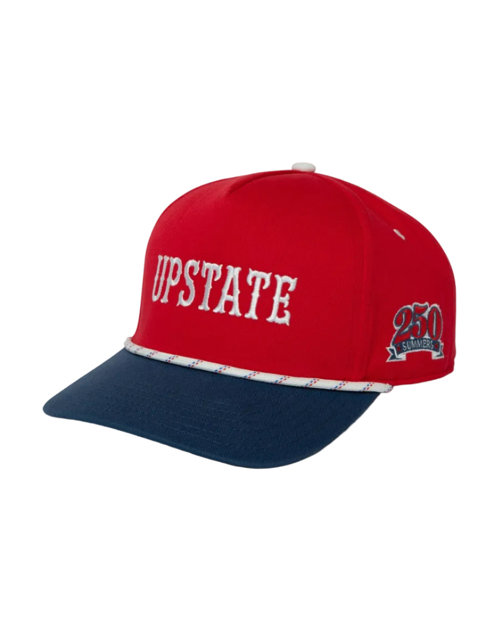 Upstate Gothic Rope Hat - Red/White Rope