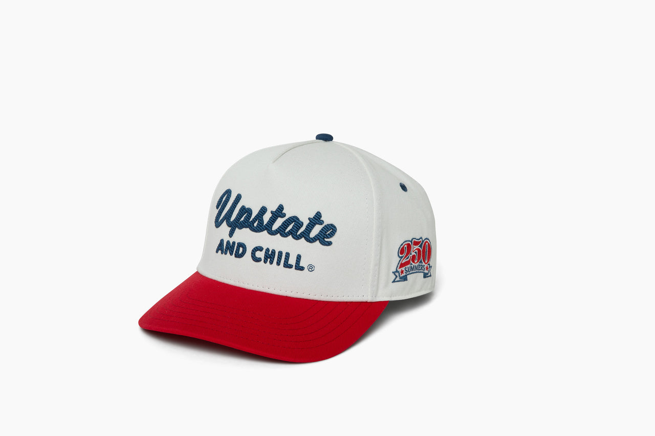 Upstate & Chill® Script Hat - Red Bill