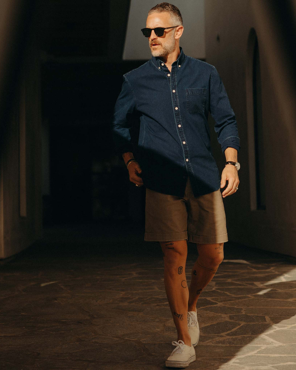 The Jack in Rinsed Indigo Oxford