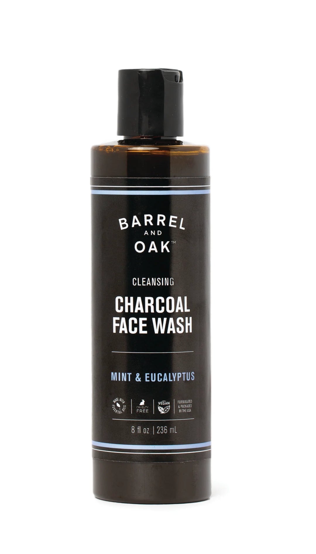 8oz Mint & Eucalyptus Charcoal Face Wash