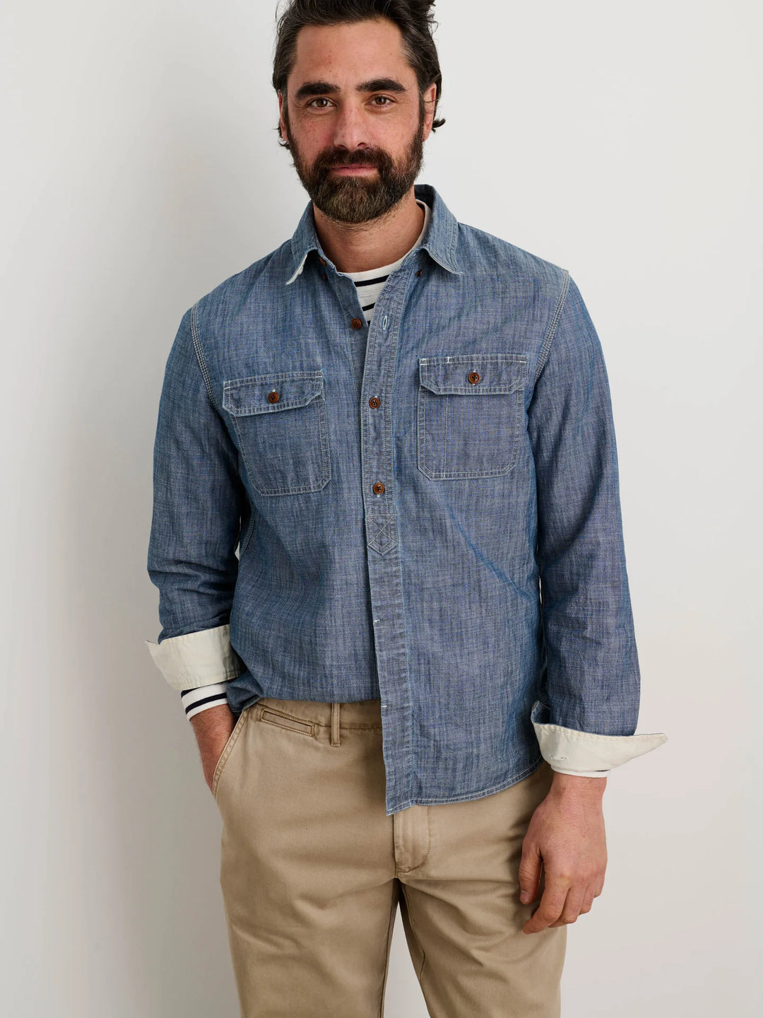 Chambray sales work shirt