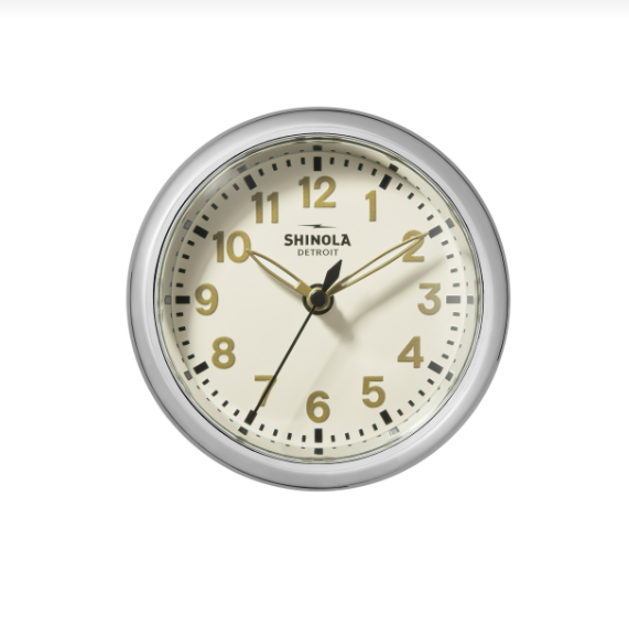 6' Runwell Desk Clock- Cream