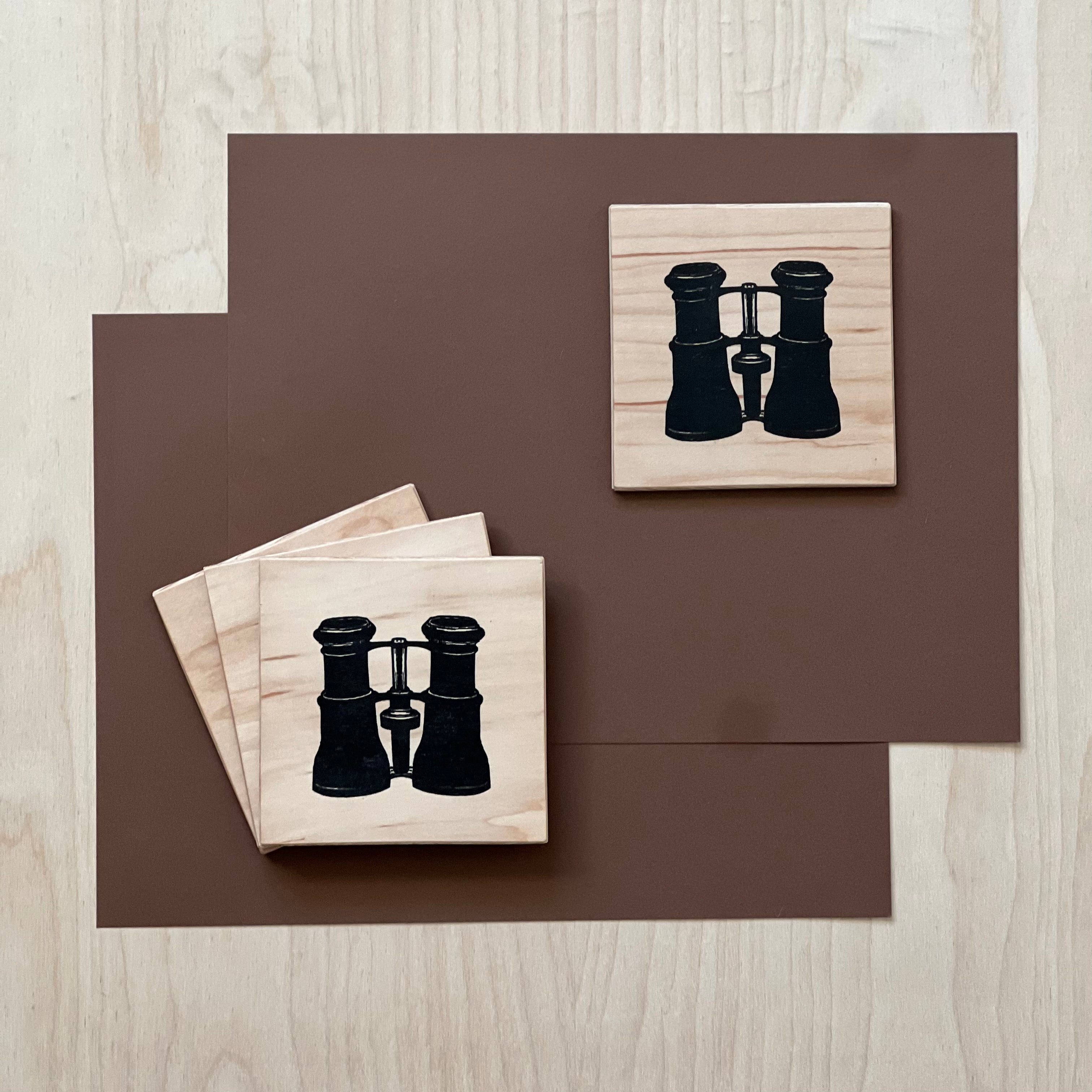 Set of 4 Wooden Coasters